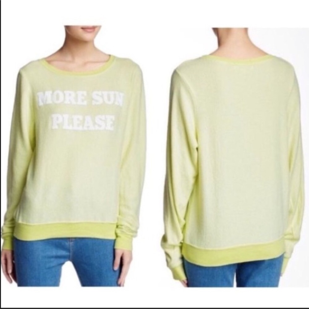 Wildfox More Sun Please baggy beach jumper XS